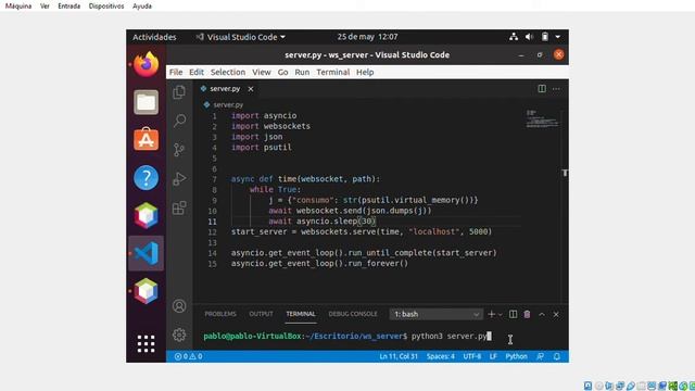 servidor de websocket python cliente tomee смотреть онлайн