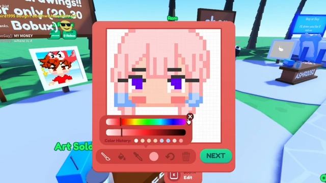 Drawing Kokomi in Roblox | Starving Artist смотреть онлайн