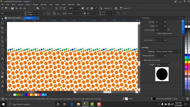 How to create Pointilizer effect in coreldraw|CDR me Pointilizer effect kaise banaye In hindi |2020 смотреть онлайн
