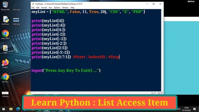 #51 : Learn Python | List In Python | Access Elements Of A List | Indexing && Slicing смотреть онлайн