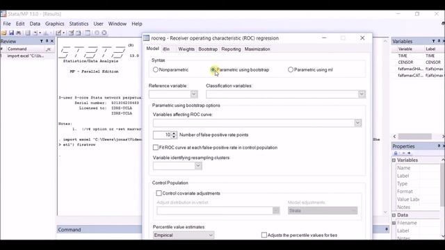 AUC INTERNAL VALIDATION by BOOTSTRAP in STATA/MP 13.0 смотреть онлайн