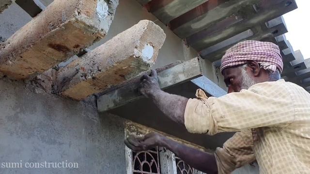 Plastering Techniques_ Loft Plastering with Scroll Border|Sunshade Plastering with pipe design смотреть онлайн