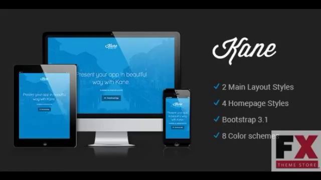 Preview Kane - Responsive Bootstrap 3 App Landing Page TFore смотреть онлайн