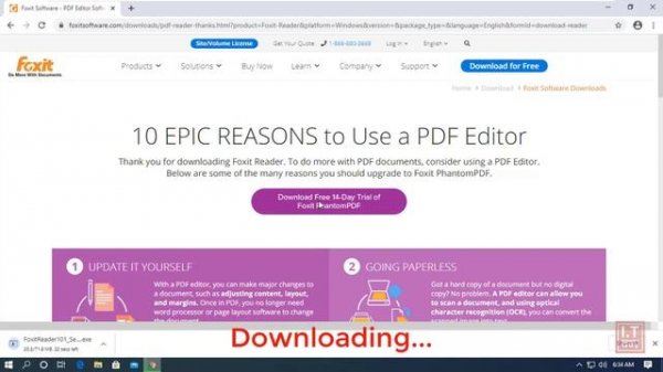 How to download and install Foxit Reader in Windows 10?