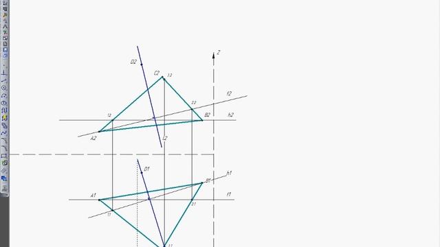 Эпюр №1. Задача А смотреть онлайн
