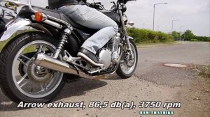 Honda CB 1100 exhaust sound and fly by