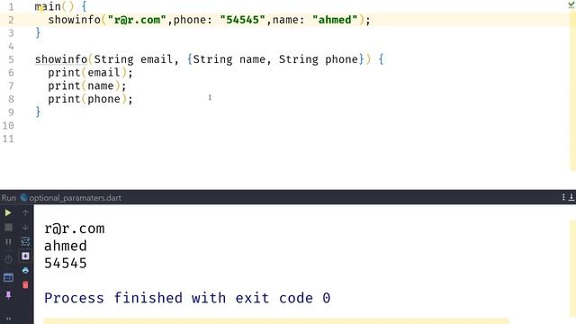 دورة دارت بالعربية :optional parameters in dart смотреть онлайн