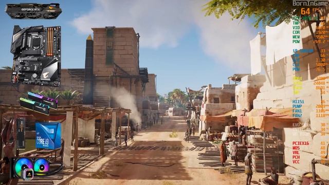 RTX 3070 Ti TUF Assassin's Creed Origins i9 10850K | 32GB | EVO 970+ Benchmark смотреть онлайн