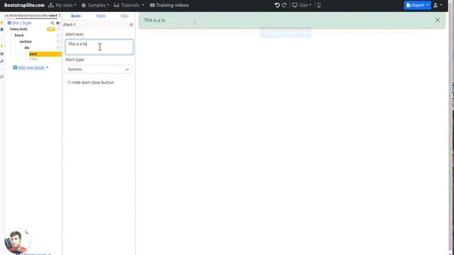 How to add alert element in Bootstrap 5 builder смотреть онлайн