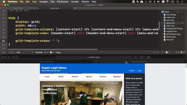 CSS Exercise [News Website] Part 2: Flexbox and Grid смотреть онлайн