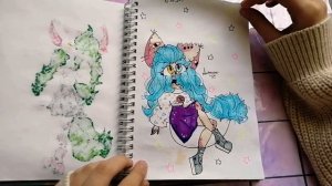 ОБЗОР НА СКЕТЧБУК/ФУРРИ/МОИ РИСУНКИ ФУРРИ