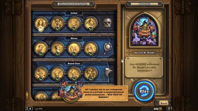 Hearthstone Puzzle - The Boomsday Project - The Secret Lab - Reward смотреть онлайн