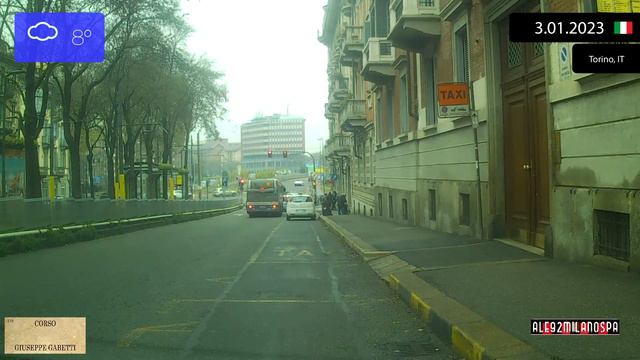 Driving through Torino (Italy) from Centro to Barca (Italy) 3.01.2023 Timelapse x4 смотреть онлайн