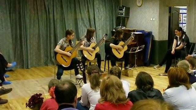 Отчётный концерт студии классической гитары, 1-2 год. смотреть онлайн