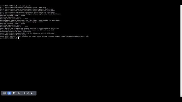 ERROR 2002 (HY000): Can't connect to local MySQL server through socket смотреть онлайн