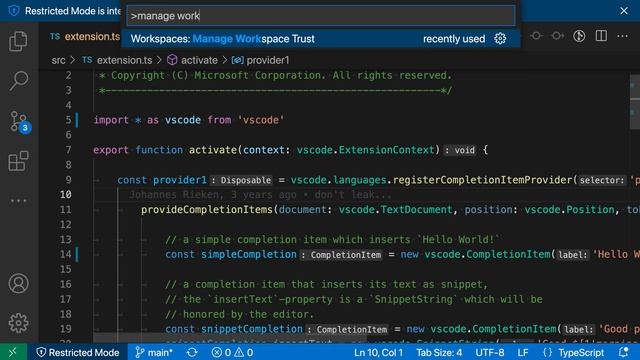 VS Code tips — Workspace trust and restricted mode смотреть онлайн