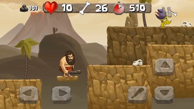 Caveman Chuck Adventure - Gameplay Android - Level 15 Red T-Rex Boss смотреть онлайн
