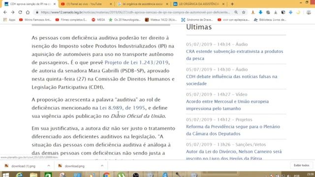 CDH aprova isenção de IPI na compra de automóvel por deficiente auditivo смотреть онлайн