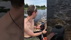 Лодка ПВХ флинк FT 320 слань + киль и мотор Меркури 3.3 л.с. Замер скорости!