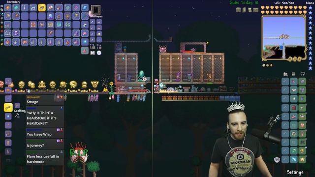 Badger gets lost - Terraria Hardcore MasterMode Book Only Challenge Drunk Seed - Ep 60 смотреть онлайн