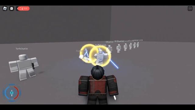 roblox saber showdown staff vs dual смотреть онлайн