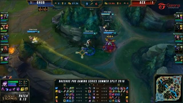 PGS 2016 Summer Split Playoffs - Day 1 - AEX vs GHUB Game 3 смотреть онлайн