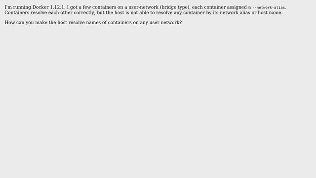 Resolve Docker containers from host machine смотреть онлайн