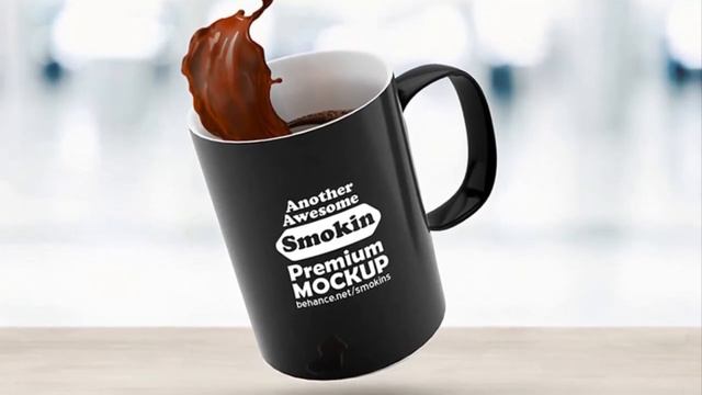 Photoshop CS6 Free Download – Floating Mug Mockup смотреть онлайн