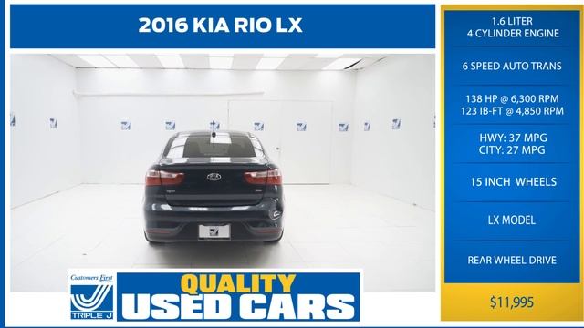 TRIPLE J SAIPAN: TOP USED PICK 2016 KIA RIO LX смотреть онлайн