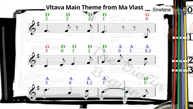 Ma Vlast (Vltava Main Theme) | Smetana | Violin SHEET MUSIC [With Fingerings] [Level 3] смотреть онлайн