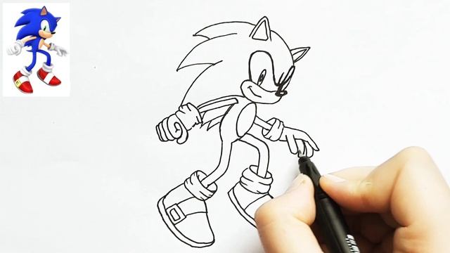 Only with these steps can you draw SONIC || Draw without a teacher смотреть онлайн