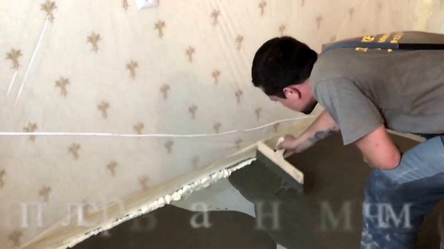 Заливка наливного самовыравнивающегося пола, Укладка паркетной доски. смотреть онлайн