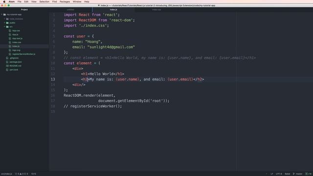 Lession 02 React js#2 What is JSXJavascript Extension in React смотреть онлайн