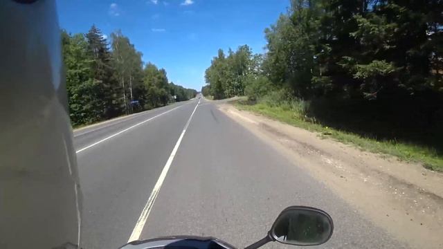 Поездка на Honda Lead Af48 #3. д. Васюково - Могильцы (МО) Sony HDR-AS300 смотреть онлайн