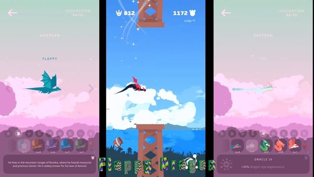 Flappy Dragon - (High Score Play: 2693). смотреть онлайн