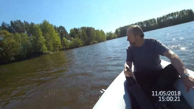 Надувной вельбот. Небольшой круиз на вёслах. смотреть онлайн