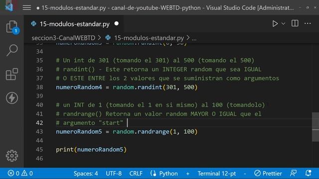 random() en Python | randint() en Python | randrange() en Python - Python built-in modules (parte 2 смотреть онлайн