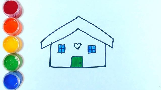 Bolalar uchun uy rasm chizish/Рисуем картину дома для детей /Draw a picture of a house for children смотреть онлайн