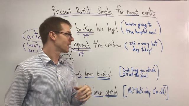 Present Perfect Simple - For Recent Events - Active and Passive смотреть онлайн