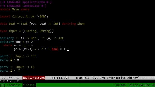 [Advent of Code] Take a seat (2020 day 5, Haskell) смотреть онлайн