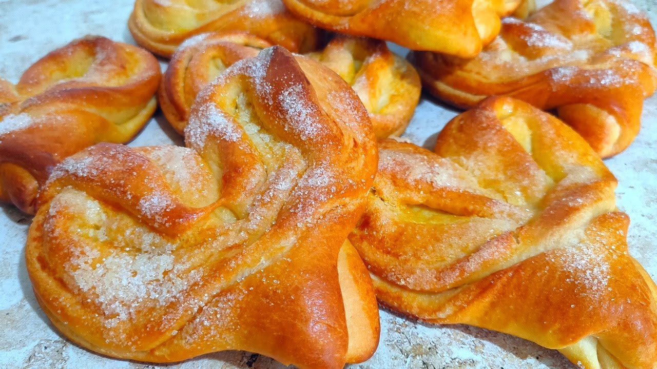 МОСКОВСКИЕ ПЛЮШКИ.🥨Сладкие Булочки⭐ Ольгины Рецепты. смотреть онлайн