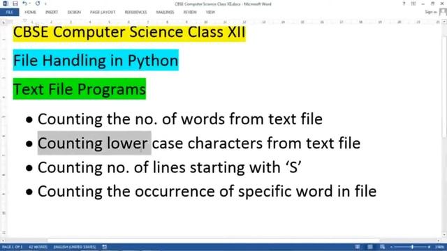 File handling programs in Python | Text file in python class 12 | Computer Science смотреть онлайн