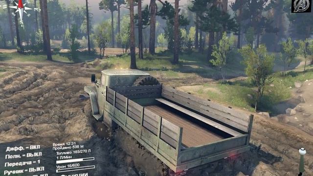 Spintires - Обзор игры, и не много покатаемся ┌( ಠ‿ಠ)┘