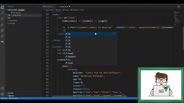 Tutorials - Course - Learning Vue3 - lesson 7 - Directives - Part 2 - || دورة تعلم فيو 3 смотреть онлайн