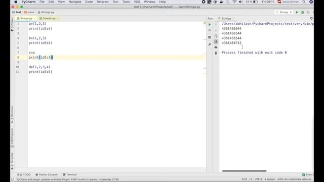 Python Tutorial | Mutability using Tuple & List | Internals of Memory Mapping for Nested Tuple смотреть онлайн