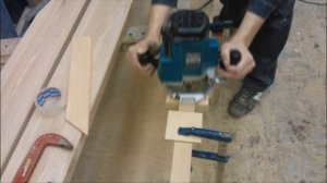 Как сделать дверь из дерева ручным фрезером в домашних условиях .