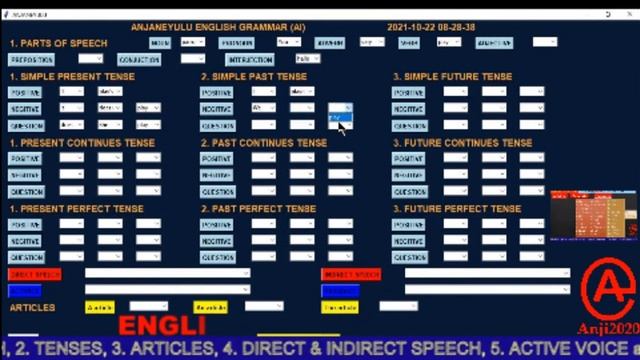 || English Grammar || with AI App. || Python Project || Anji2020 || смотреть онлайн