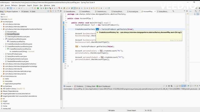 Abstract Factory Design Pattern #java #designpatternsinjava #hindi смотреть онлайн