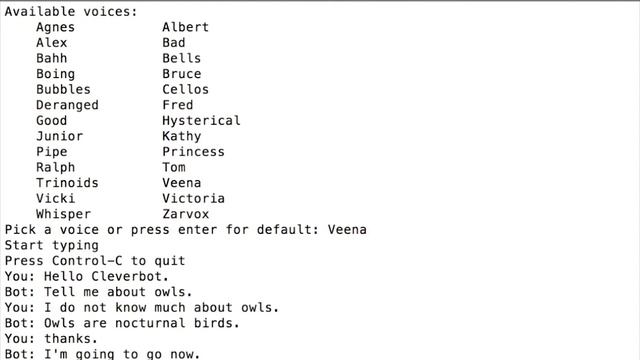 CS50 Final Project — Cleverbot CLI — Written in Python смотреть онлайн