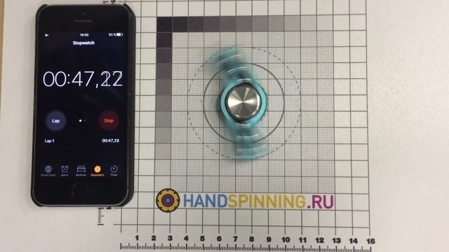 Unity Blue Handspinner - тест спиннера, время вращения, обзор смотреть онлайн